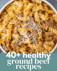 40 healthy meals with ground beef