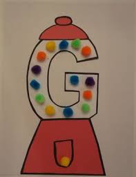 letter g craft gumball machine all