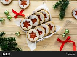 Linzer cookies are named after the linzer torte, a pastry that has a dough lattice over a jam filling, that originated in the austrian city of linz. Traditional Austrian Image Photo Free Trial Bigstock