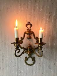 Brass Wall Sconce Candleholder Wall