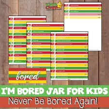 Im Bored Jar For The Kids Never Be Bored Again