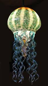 Jellyfish Light Glass Art