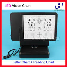 Us 49 0 Letter Multifunction And Reading Visual Acuity Chart Led Backlight Multifunction Near Vision Chart Double Side Display In Instrument Parts