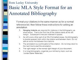 How Do I Write An Annotated Bibliography In Mla Format Linguistic