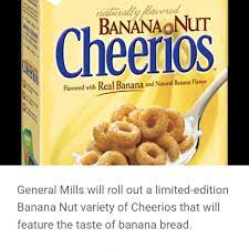news banana nut cheerios cereal is
