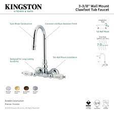 Handle Wall Mount Claw Foot Tub Faucet