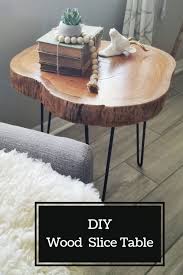 Diy Wood Slice Table Flippin Rustic