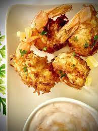 chinese coconut fried shrimp with