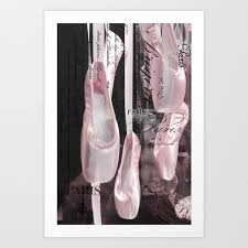 Paris Ballerina Pink Pointe Shoes