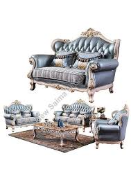 polished wood sofa set pattern