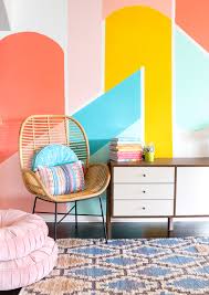 Diy Painted Geometric Wall A Kailo