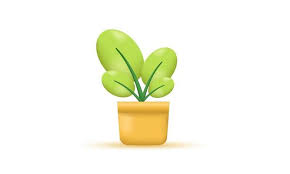 Ilration Cute Icon 3d Flower Plant