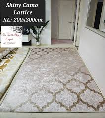 carpet shiny beige lattice free