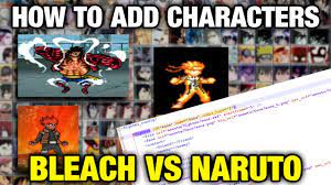 How to Add Characters in Bleach Vs Naruto (PC/Android) - Tutorial - YouTube