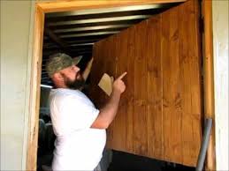 straightening a bent wooden door
