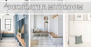decorate a mudroom on a budget