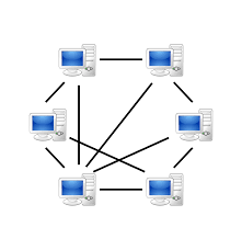 A peer to peer network is a simple network of computers. Peer To Peer Wikipedia