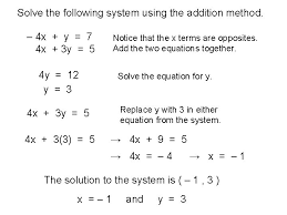 solve the following system using the