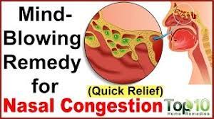 nasal congestion home remes