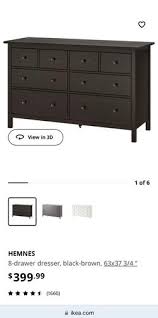 Ikea Hemnes 8 Drawer Dresser With Glass