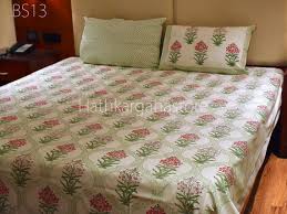 Cotton Bed Sheets Set Hand Block Print