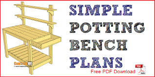 Simple Potting Bench Plans Outdoor