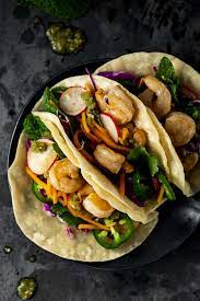 Asian Shrimp Tacos gambar png