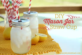 diy mason jar cup with straw the
