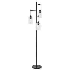 Black Industrial Floor Lamp