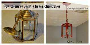 Spray Paint A Brass Light Fixture