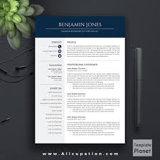 Resume Template   page   CV Template Cover Letter   Instant Pinterest