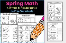 spring math activities for kindergarten