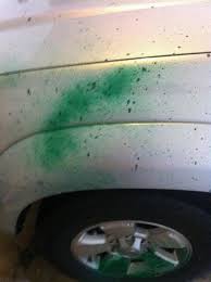 removing spray paint from car