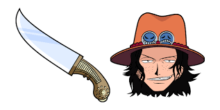 one piece portgas d ace and knife