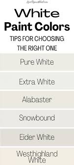 The Best White Paint Colors From