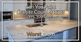 can you paint granite countertops yes