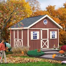 Best Barns Fairview 12 Ft X 12 Ft Wood Storage Shed Kit With Floor Including 4 X 4 Runners Clear