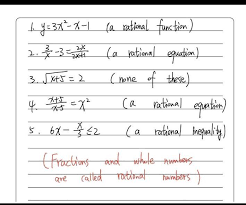 Rational Function A Rational Equation