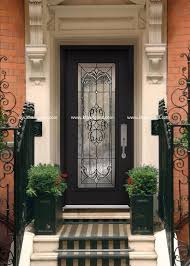 Hinged Decorative Front Door Glass For