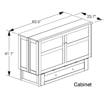 the clover murphy bed cabinet is a