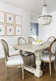 Find modern dining chairs as dashing as the table itself. Tristan Weathered Pine Beige Linen Oval Dining Chair