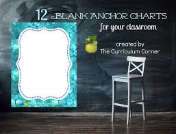 Blank Anchor Charts The Curriculum Corner 123