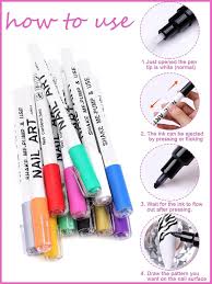 12 color 3d nail art pens set kalolary