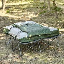 Camping Cot Bed Set With Sleeping Bag