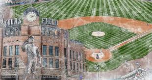 coors field baseball stadium print