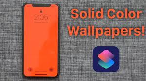 create solid color wallpapers with siri