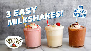 3 milkshakes without ice cream