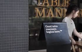 table manners black