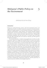 Malaysia is one of the very environmentally rich countries in the world. Pdf Malaysia S Public Policy On The Environment