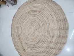 round square joot color jute rugs at